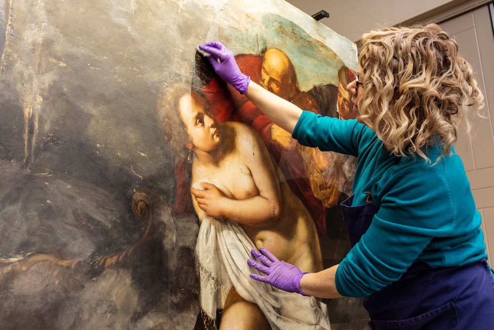Susanna and the Elders in the Conservation Studio